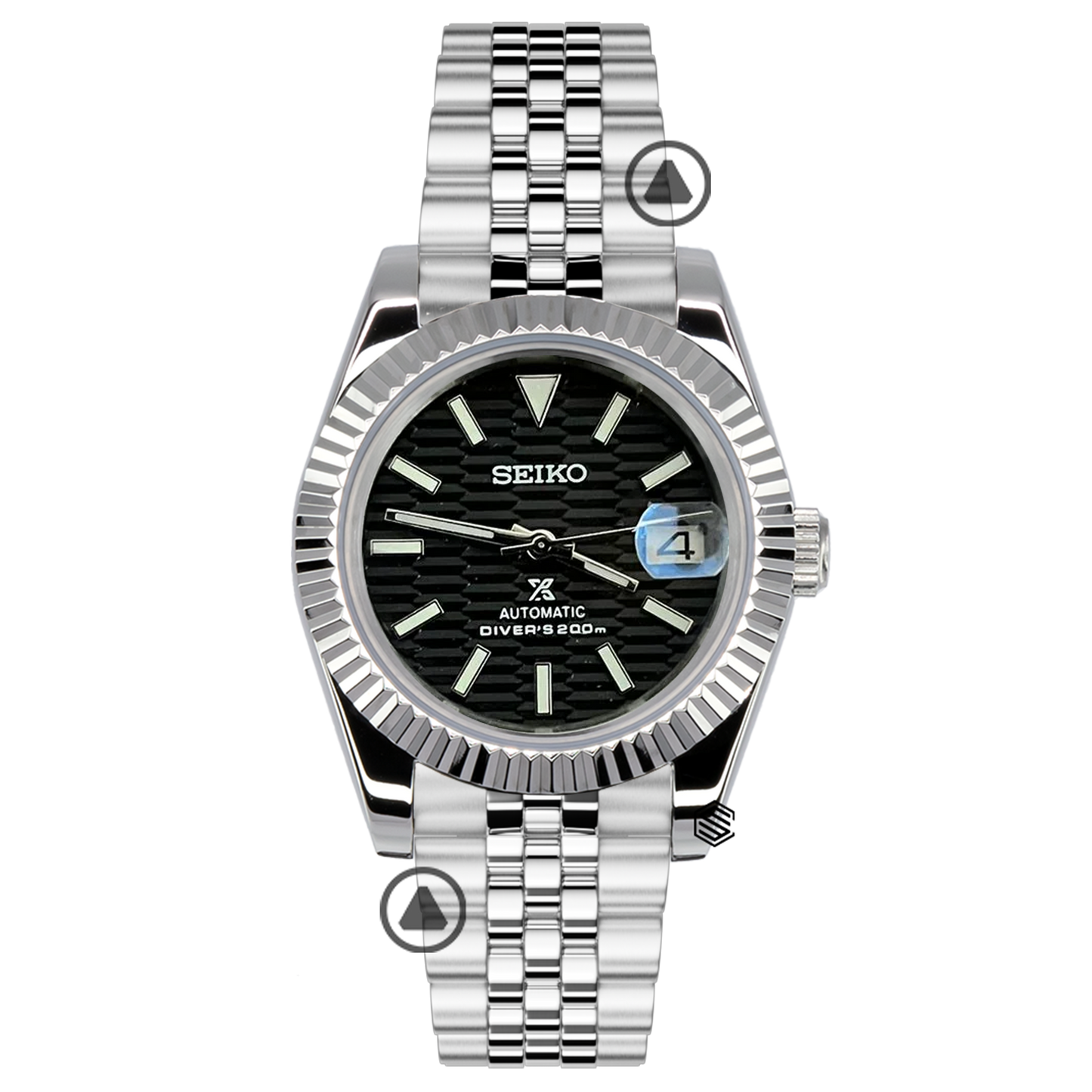Seiko Mod - Datejust Fluted Dial With Jubilee Bracelet
